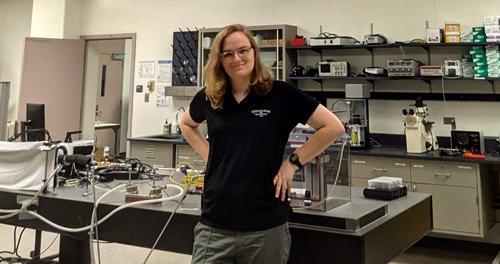 Cassie Domke spent the summer working on a Research Experience for Undergraduates (REU) at University of Cincinnati.